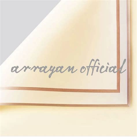 jual flower wrapping list gold cellophane transparan kertas buket