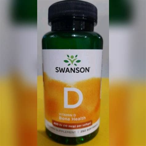 Vitamin D3 400iu 10mcg 250 Softgels Cholecalciferol Expiry Swanson Lazada Ph