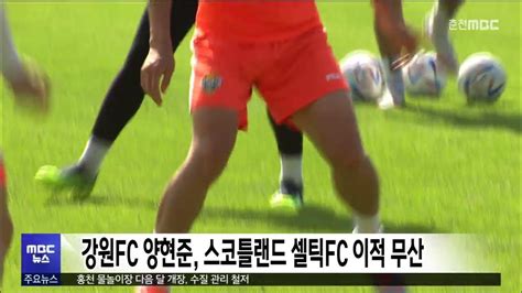 강원fc 양현준 스코틀랜드 셀틱fc 이적 무산 Youtube