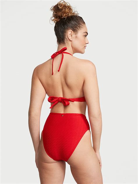 Buy Mix Match Removable Push Up Halter Bikini Top Lipstick Order Bikini Top Online