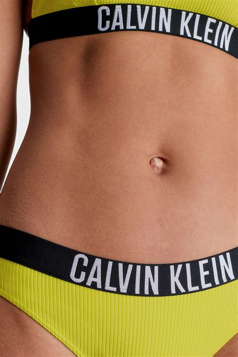 Calvin Klein Logo Bantlı KW KW LRF Bayan Bikini Altı KW KW LRF SARI Exxeselection