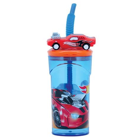 Copo Incr Vel D Canudo Lazi Hot Wheels Azul Ml Em Promo O Na Americanas