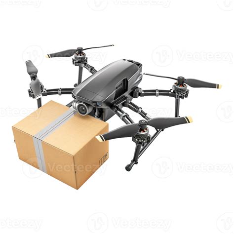 Delivery Drone with Holding Box on Transparent Background 47829281 PNG