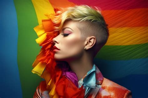 Lgbt Gay Pride Lgbtq Bandera Del Arco Iris Verdad Apoyo Minoritario Igualdad De Derechos