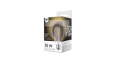 Żarówka Led Filament E27 G95 4w 230v 2200k 400lm Cog Złota Forever