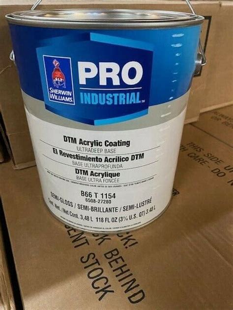 Sherwin Williams Pro Industrial Dtm Acrylic Coating Ultradeep Base Semi