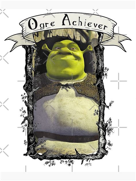 Shrek Meme Art Print For Sale By Nanystarart Redbubble