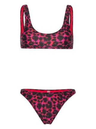 Reina Olga Coolio Bikini Set Red FARFETCH