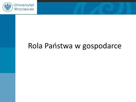 Rola Pa Stwa W Gospodarce Ppt Pobierz