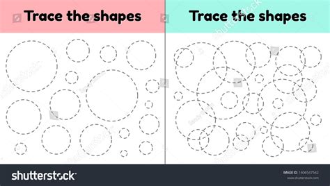Vector Illustration Educational Tracing Worksheet Kids Stock Vector ... 