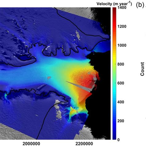 A Ice Surface Velocities Of The Lambert Glacier Mellor Glacier And