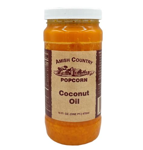 15 oz Coconut Oil | Popcorn Popping | Amish Country Popcorn