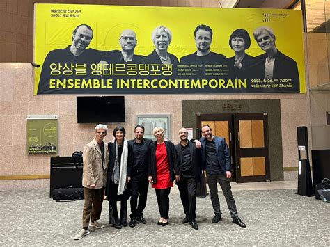 Ensemble Intercontemporain On Twitter 🇰🇷 Tournée De Six Solistes à