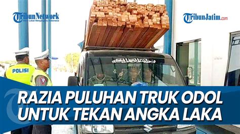 RAZIA TRUK ODOL Di Tol Ngawi Kertosono Untuk Tekan Angka Kecelakaan