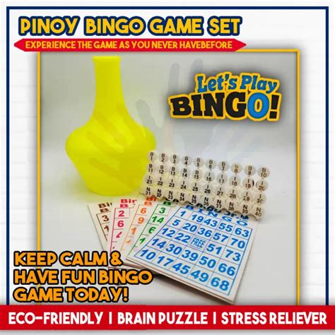 Pinoy Bingo Classic Game Complete Set W50 Cards And 75 Tiles Multiplayer