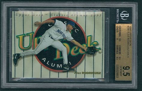 Lot Of 3 Beckett Graded Alex Rodriguez 1994 Baseball Cards With 1994