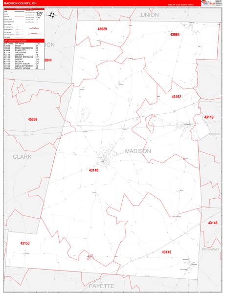 Madison County Zip Code Map Map