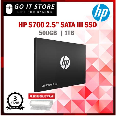 HP SSD S700 2.5" 500GB / 1TB SATA III 3D NAND Internal SSD | Shopee ...