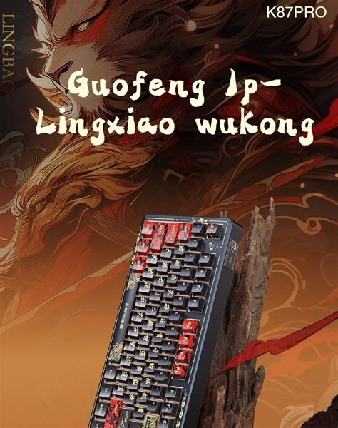 LINGBAO K87 Pro Tri Mode Gasket Structrue Hot Swap RGB Customized Mechanical Keyboard Black