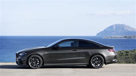 2021 Mercedes AMG E 53 Coupe Color Graphite Grey Metallic Side