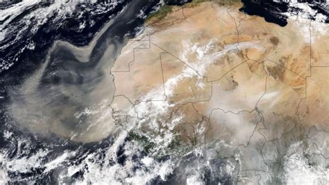 Massive Saharan Dust Plume Over Atlantic Ocean Observed By Nasa