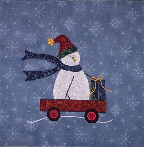 Block 8 Christmas Quilt Patterns Christmas Applique Winter Quilts