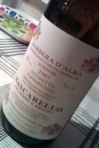 2007 Giuseppe E Figlio Mascarello Barbera D Alba Superiore Scudetto