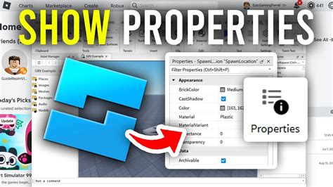How To Pull Up Properties In Roblox Studio