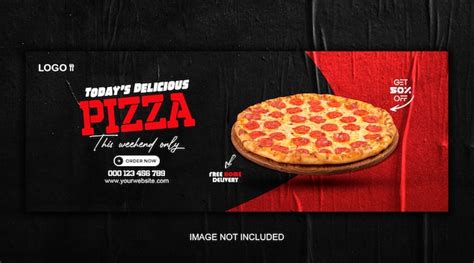 Plantilla De Banner De Portada De Facebook De Menú De Comida De Pizza Deliciosa Archivo Psd