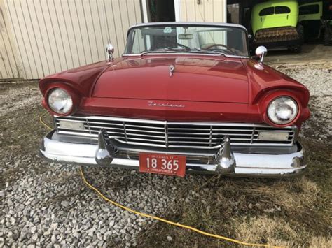 1957 Ford Fairlane Retractable Salvage Title Parts Car For Sale