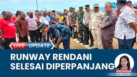 Runway Bandara Rendani Telah Selesai Diperpanjang Jadi Meter