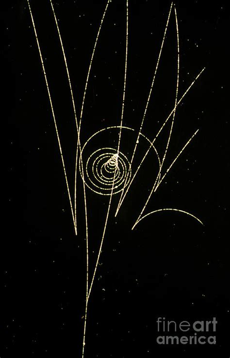 Particle Tracks In Bubble Chamber By Science Photo Library