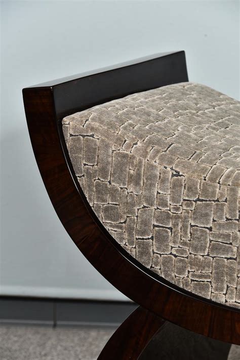 Art Deco French Ottoman In Walnut At 1stdibs
