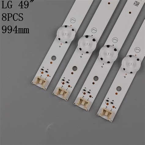 8 PCS LED backlight strip for LG 49UH610A 49UH6100... – Grandado