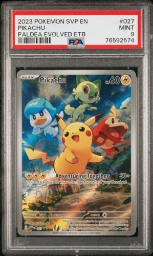 Pokemon Psa Mint Pikachu Black Star Promo Svp En Paldea