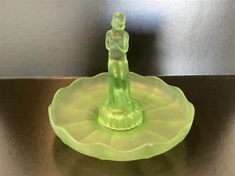 WALTHER SOHNE Uranium Naked Lady Frog Vase Bowl 65 00 PicClick UK