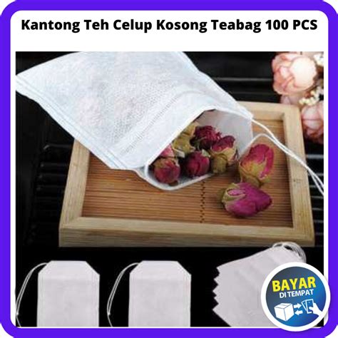 kantong teh celup kosong teabag  pcs kantong kosong teh lengkap