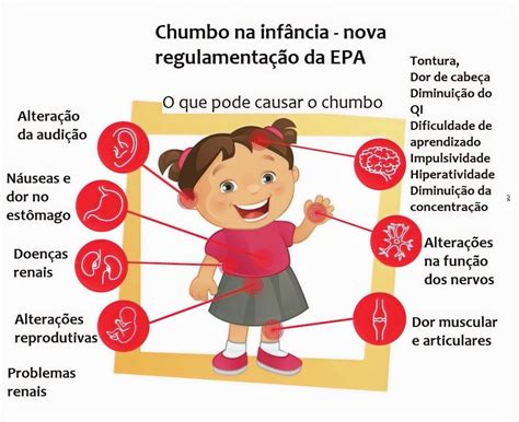Contaminação Por Chumbo - INTOXICAÇÃO POR CHUMBO NAS CRIANÇAS - NOVAS RECOMENDAÇÕES DA EPA