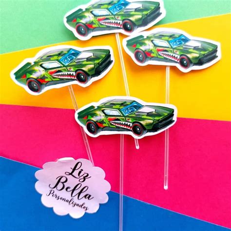 Topper Para Doces Hot Wheels Unidades Elo