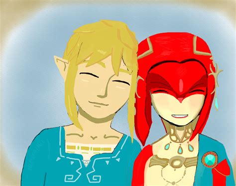 Breath Of The Wild Link Mipha Fanart By Nimroder On Newgrounds