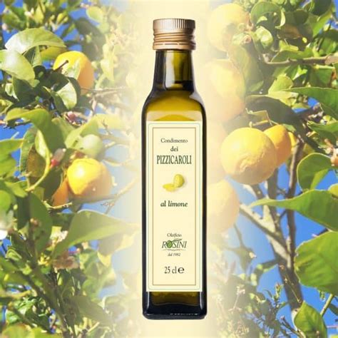 Olio Extravergine Di Oliva Aromatizzato Al Limone 0 25l Olio Rosini