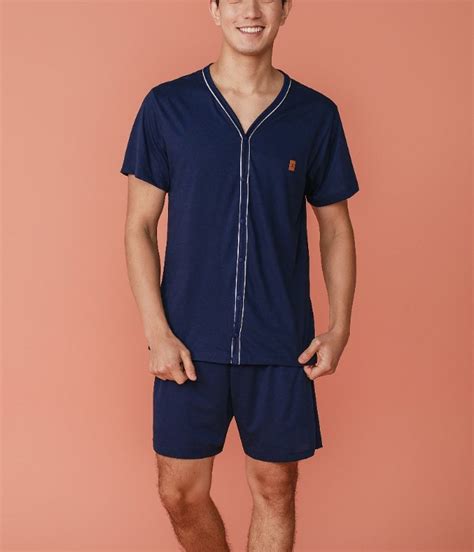 Pijama Curto Aberto Masculino Aberto Danka Lingerie Br