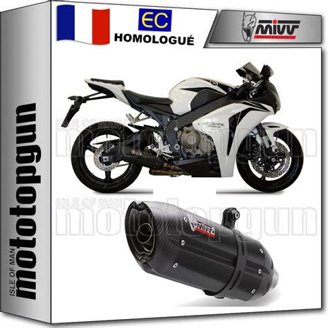 Mivv Pot D Echappement Homologue Cat Oem Suono Noir C Honda Cbr Rr