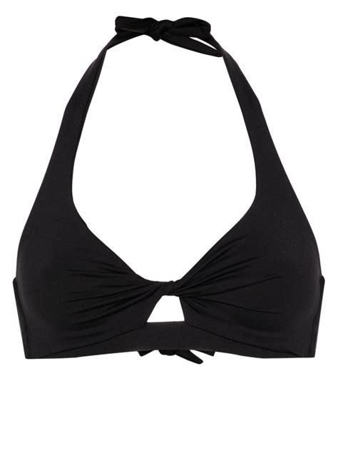 MC2 Saint Barth Tristan Triangle Bikini Top Black FARFETCH