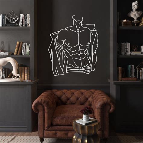 Naked Man Art Erotic Line Art Nude Male Line Art Etsy