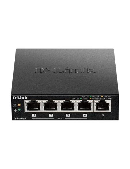 D Link DGS 1005P No Administrado L2 Gigabit Ethernet 10 100 1000