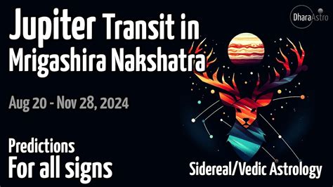 Jupiter Transit In Mrigashira Nakshatra 2024 Taurus Aug 20 Nov 28