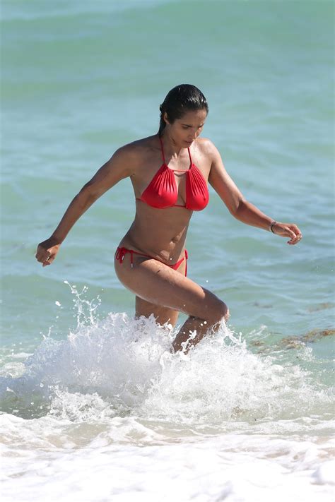 Padma Lakshmi The Fappening Sexy Red Bikini The Fappening