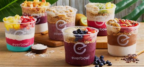 Test Kitchen Acai Bowl Menu Menus Everbowl