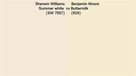 Sherwin Williams Summer White Sw Vs Benjamin Moore Buttermilk